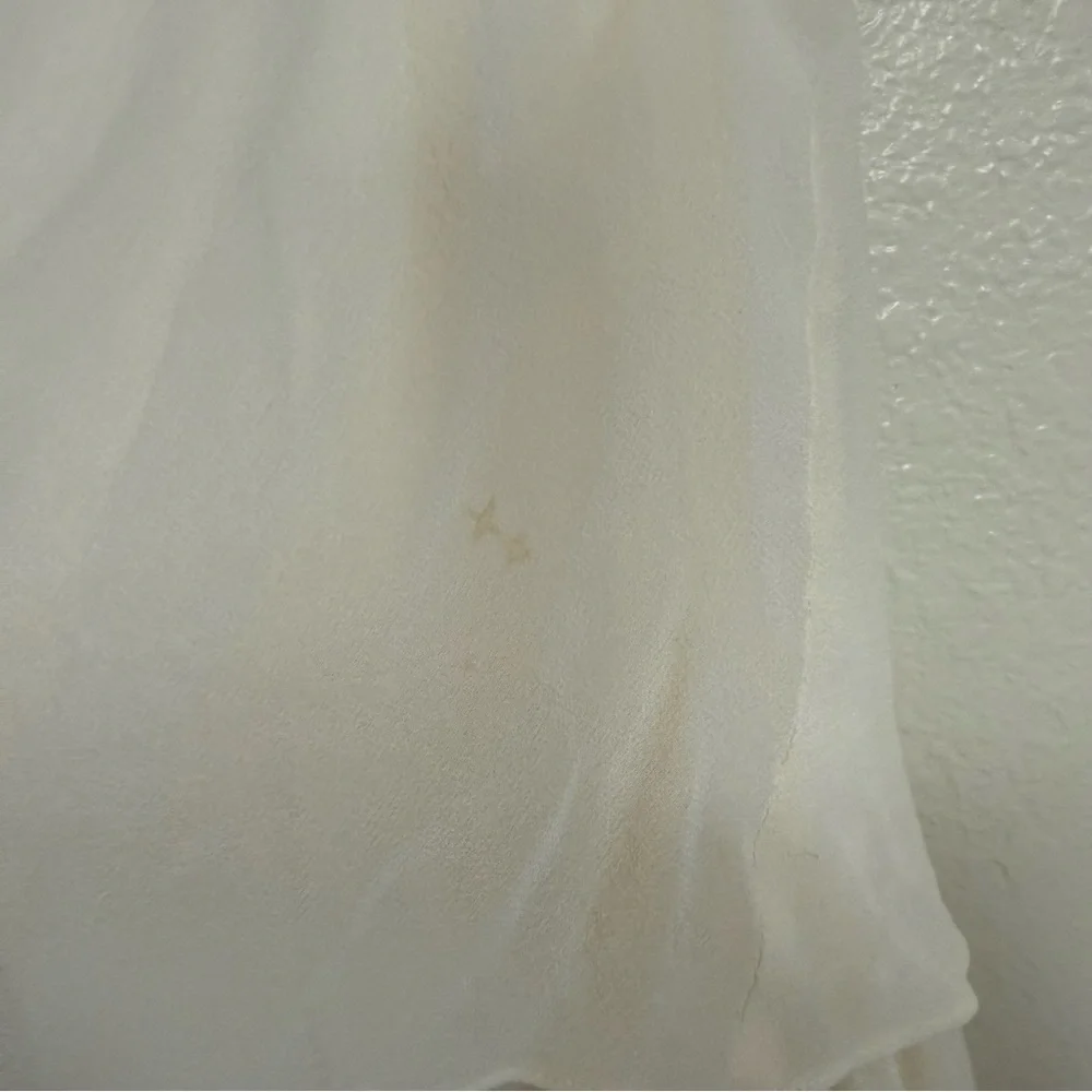 HEMANT AND NANDITA Silk Ivory embroidered Dress Size S - Picture 10 of 14